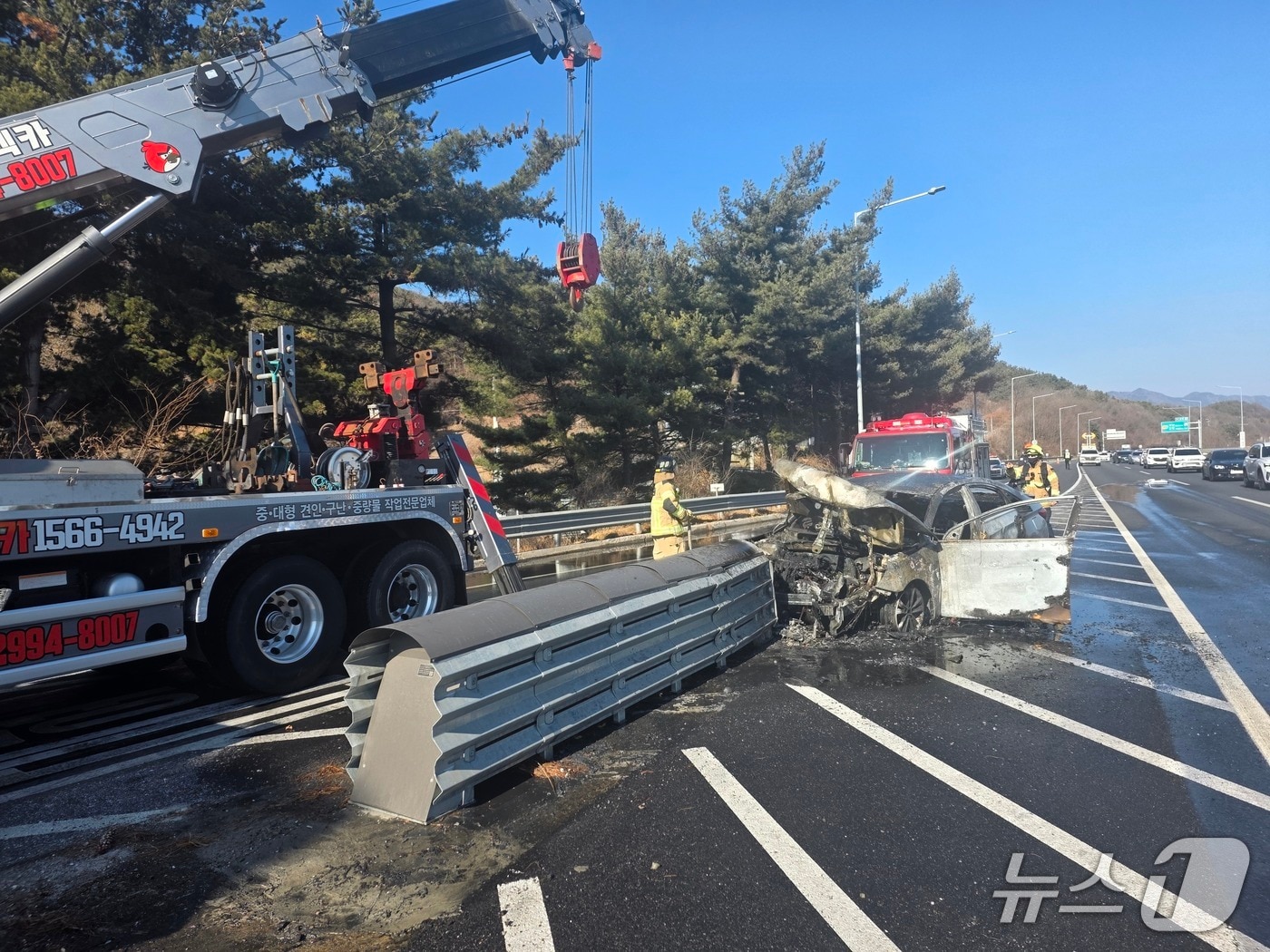 사고 현장 모습.(독자 송영훈 씨 제공. 재판매 및 DB금지)/뉴스1