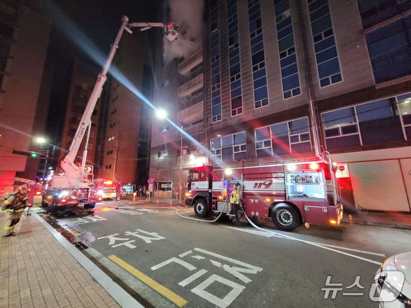 화재 현장(경남소방본부 제공. 재판매 및 DB금지).