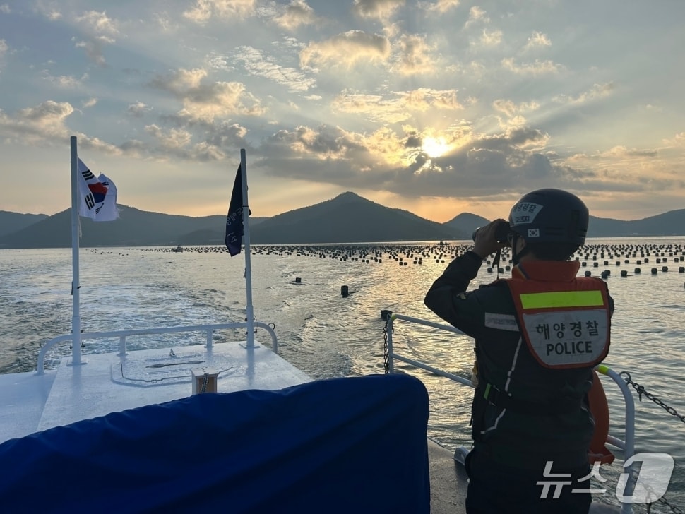 해상 순찰하고 있는 완도해경의 모습.(완도해경 제공. 재판매 및 DB 금지)