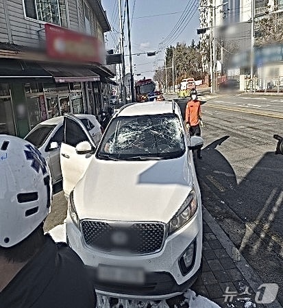 운전하다 날벼락... 정체불명 물체에 맞아 사망