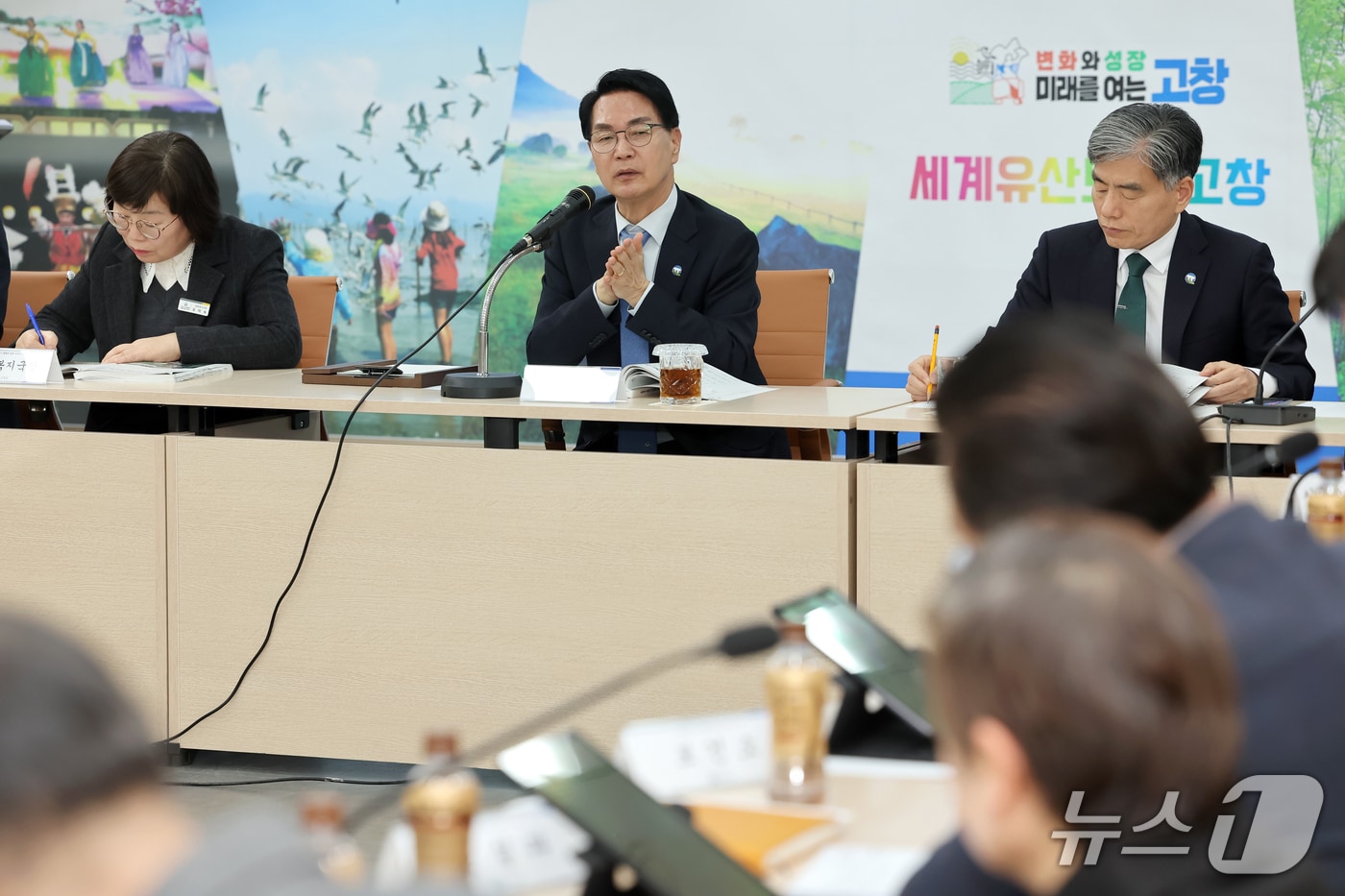 심덕섭 고창군수 주재로 '2027~2028년도 국가예산 3차 발굴 보고회'가 진행되고 있다.(고창군 제공. 재판매 및 DB금지)