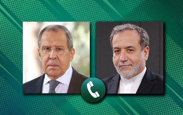 세르게이 라브로프 러시아 외무장관과 아바스 아라그치 이란 외무장관. (러시아 외무부 캡쳐)