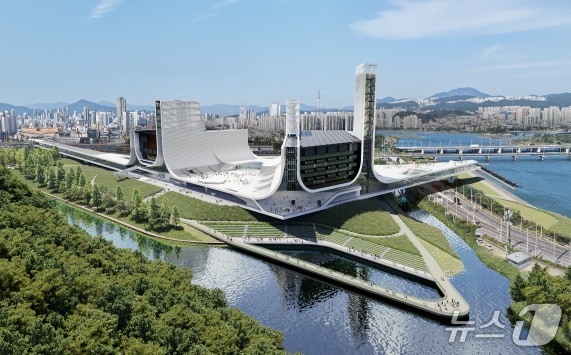 프랑스의 아뜰리에 장 누벨이 제출한 울산 세계적 공연장 디자인 조감도. (울산시 제공. 재판매 및 DB 금지) /뉴스1