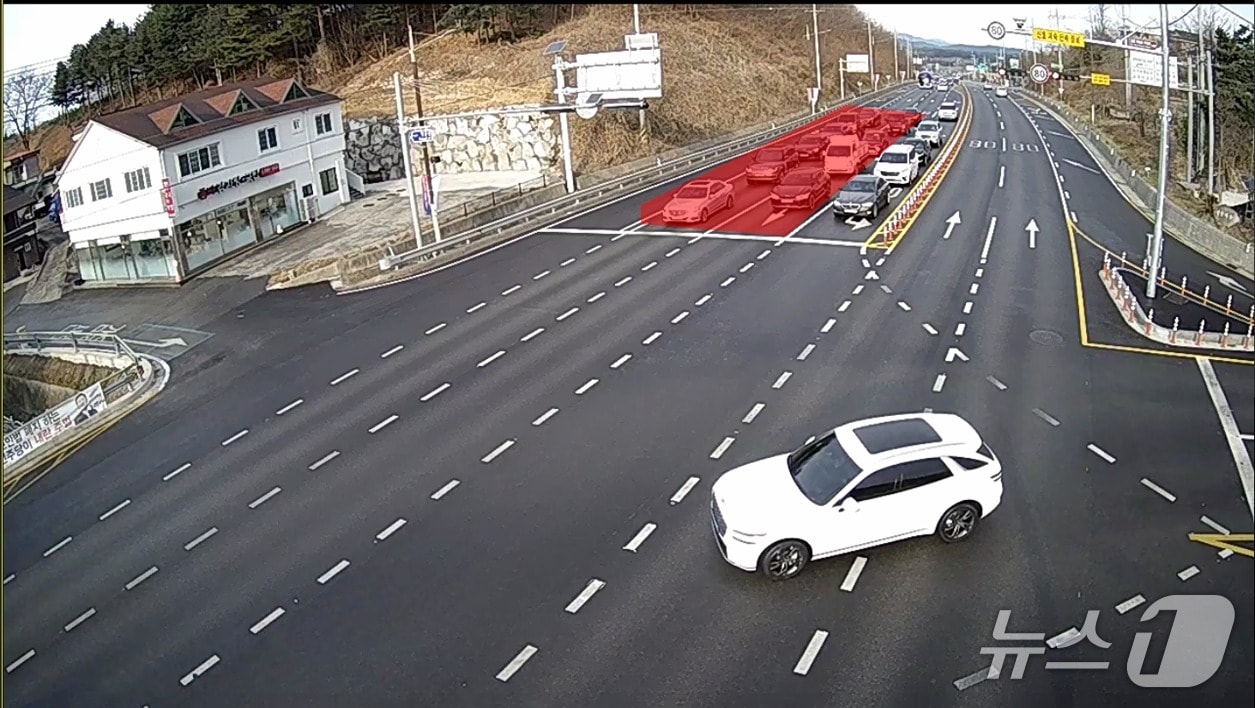 적용 후 차량 대기열.(강릉시 제공, 재판매 및 DB 금지) 2026.2.23/뉴스1