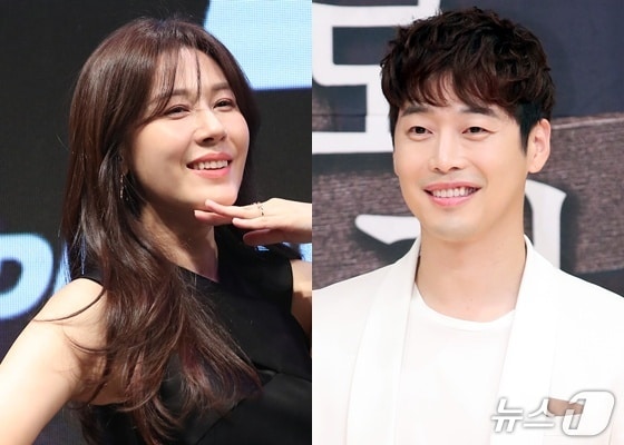 배우 김하늘(왼쪽), 김재원 ⓒ 뉴스1 DB