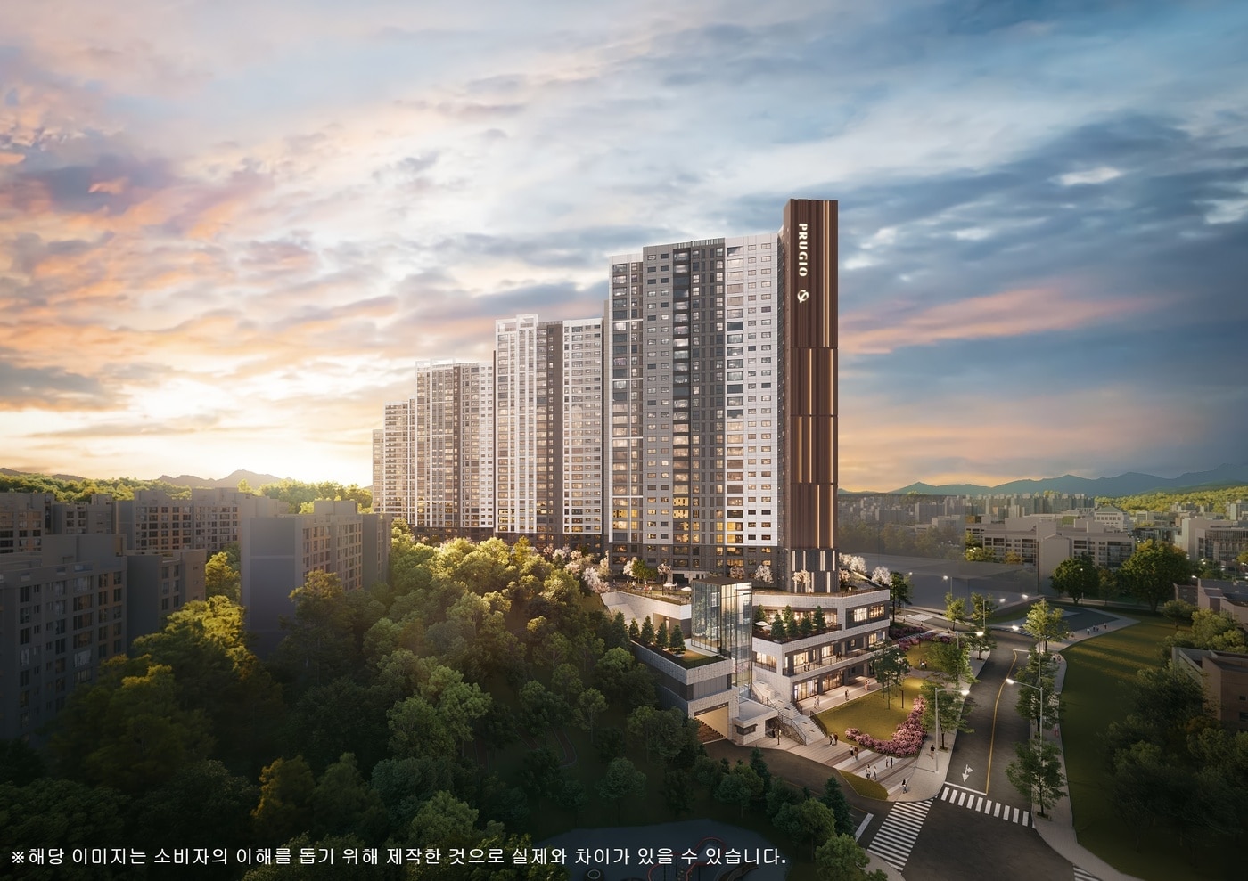 의정부 탑석 푸르지오 파크7 투시도.(대우건설 제공)뉴스1ⓒ news1