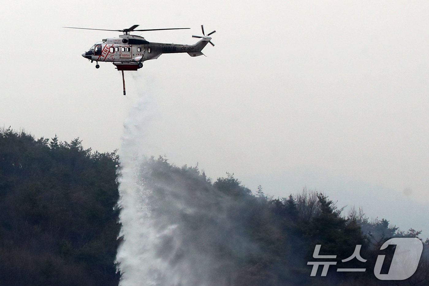 산불 진화 중인 산림청 헬기 (뉴스 1 사진 자료) 2026.2.24 ⓒ 뉴스1