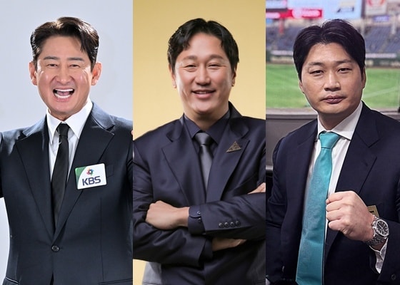 (왼쪽부터) 박용택 KBS 해설위원, 이대호 SBS 해설위원, 오승환 MBC 해설위원 / 사진제공=KBS, SBS, MBC