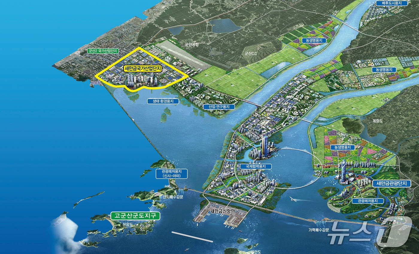 새만금 국가산업단지./뉴스1 DB