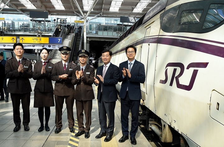 SRT 서울역 교차운행 점검 모습.(SR 제공)뉴스1ⓒ news1