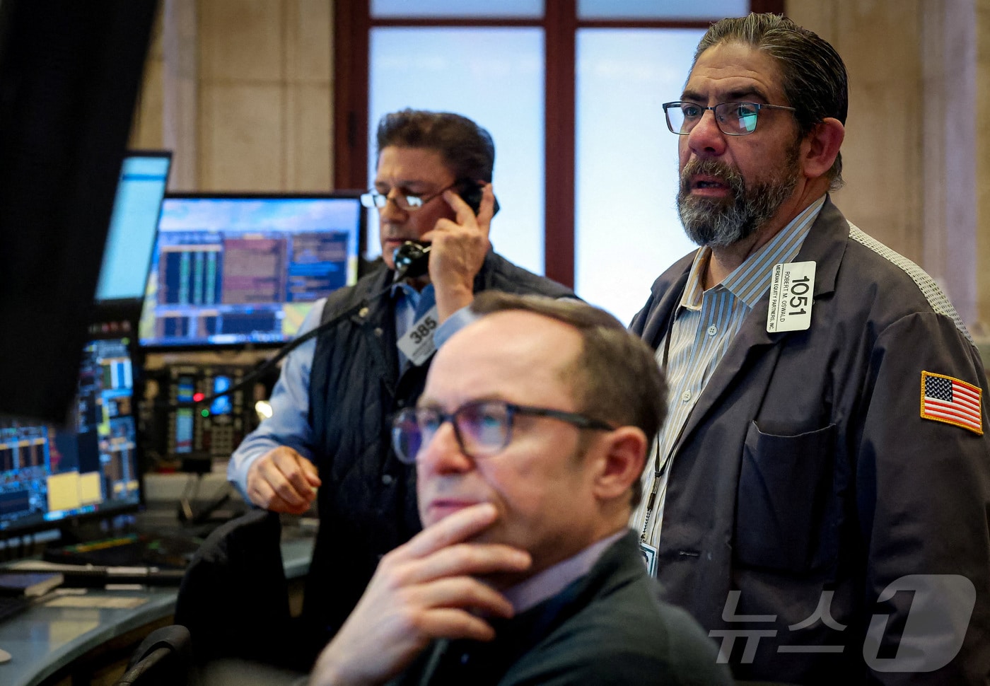 뉴욕증권거래소 트레이더들 ⓒ 로이터=뉴스1