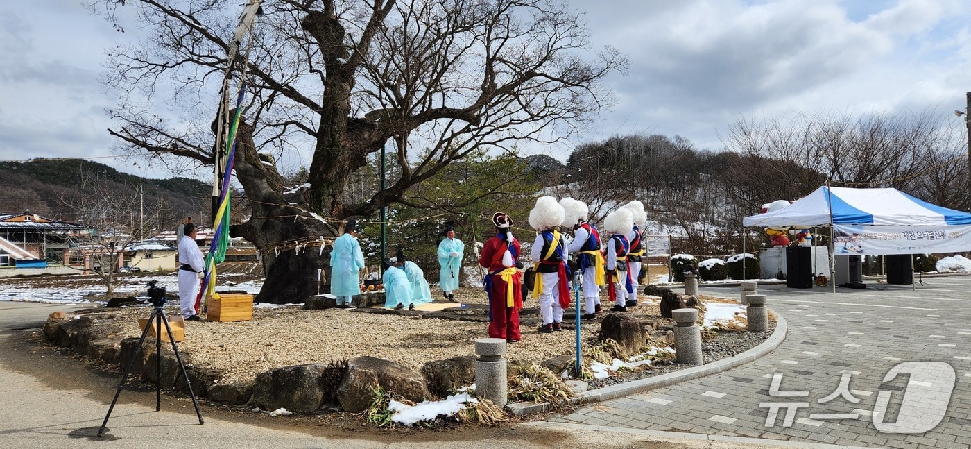 지난해 열린 제천시 무형유산 '오티별신제' 공개행사.(제천시 제공. 재판매 및 DB금지)/뉴스1