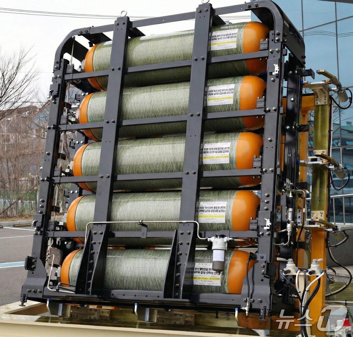 코오롱스페이스웍스의 수소 저장 시스템(코오롱스페이스웍스 제공)