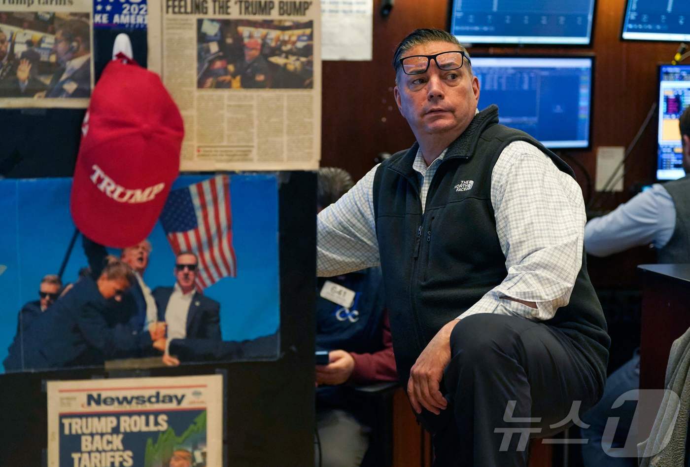 뉴욕증권거래소 트레이더 ⓒ AFP=뉴스1