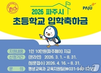 (파주시 제공, 재판매 및 DB금지)