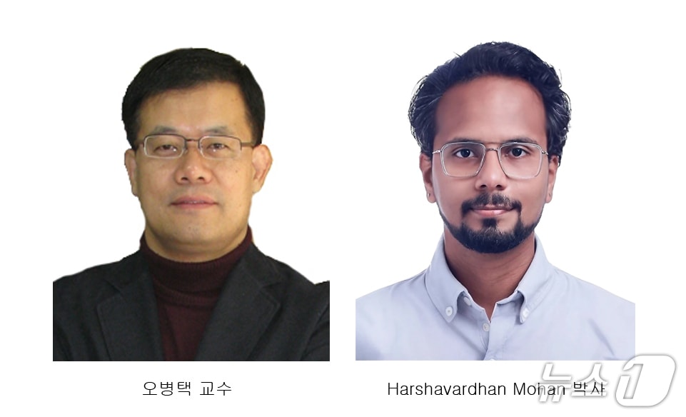 왼쪽부터 오병택 교수, 하르샤바르단 모한 박사./뉴스1