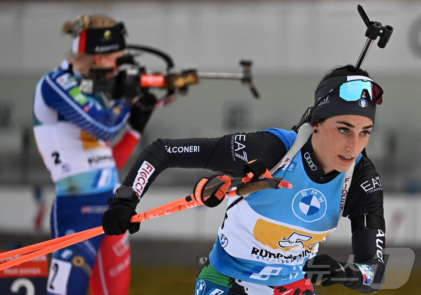 이탈리아 바이애슬론 선수 레베카 파슬러는 도핑 양성 반응으로 2026 밀라노·코르티나담페초 동계 올림픽에 나설 수 없게 됐다. ⓒ AFP=뉴스1