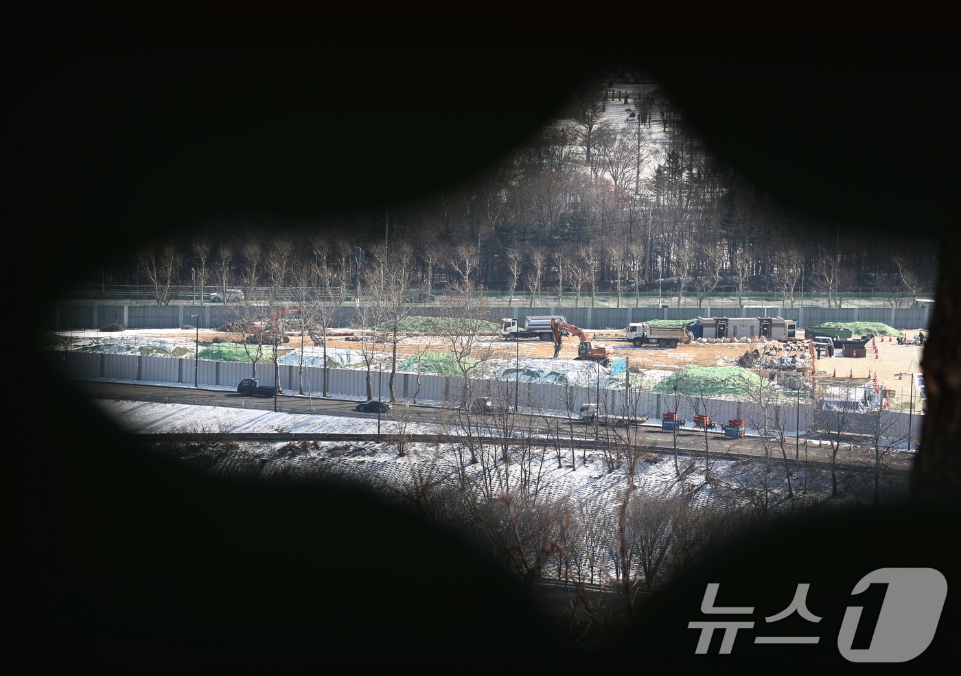 서울 응봉산에서 바라본 성수동 삼표레미콘 부지. 2026.2.3/뉴스1 ⓒ News1 김민지 기자
