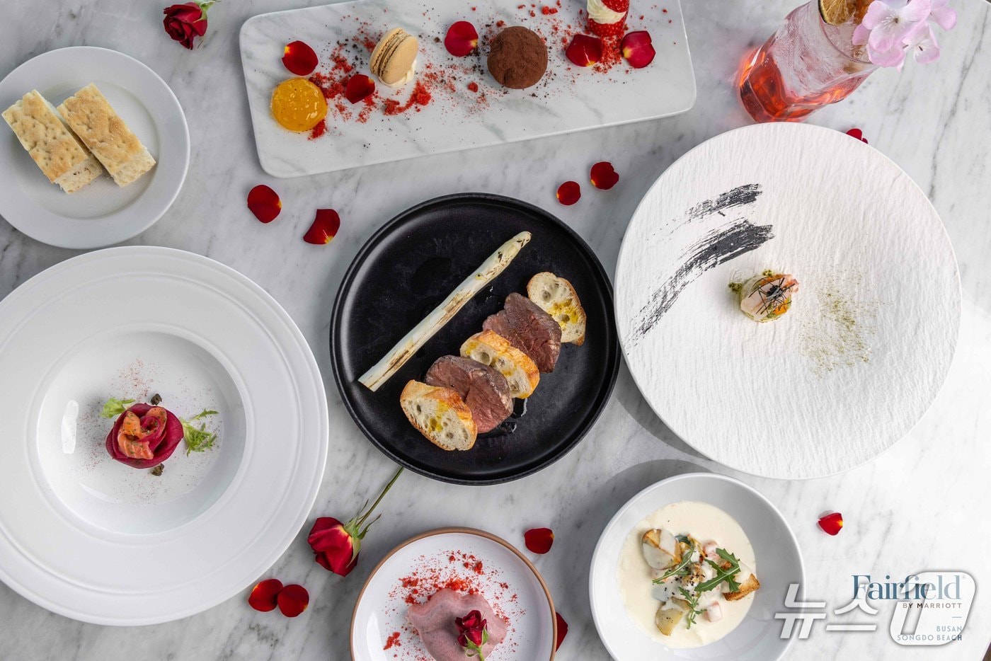 송도키친 스위트 발렌타인 위드 재즈 프로모션 메뉴.(페어필드 바이 메리어트 부산 송도 비치 제공. 재판매 및 DB 금지)