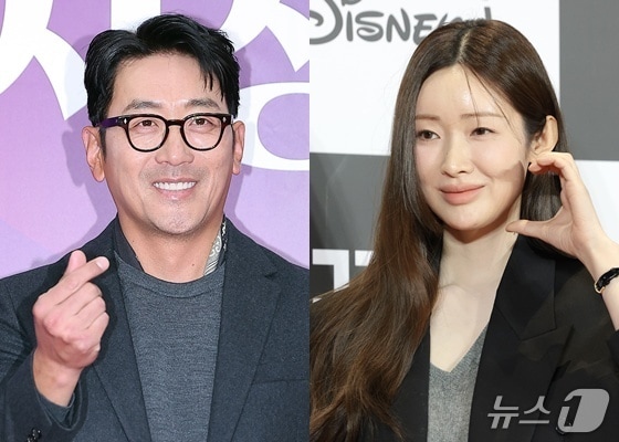 배우 하정우(왼쪽), 차정원 ⓒ 뉴스1 DB