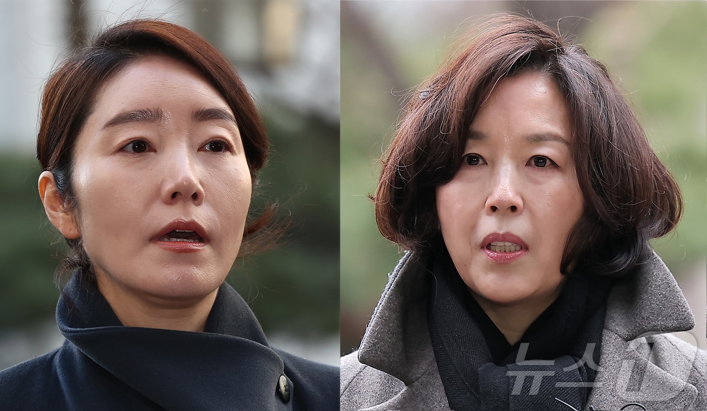 경찰이 5일 '1억원 공천 헌금' 의혹을 받고 있는 강선우 무소속 의원(왼쪽)과 김경 전 서울시의원에 대해 구속영장을 신청했다. (뉴스1 DB)2026.2.5 ⓒ 뉴스1