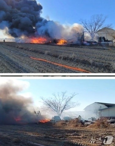 화재 현장 모습.(경기북부소방재난 제공)