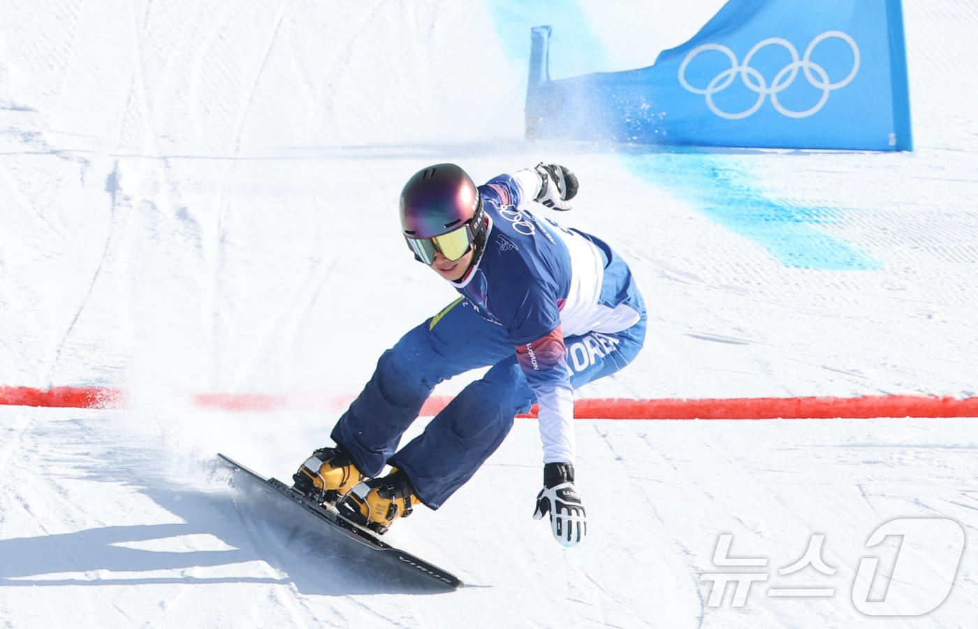 스노보드 이상호의 경기 모습. 2026.2.8 ⓒ 뉴스1 김진환 기자