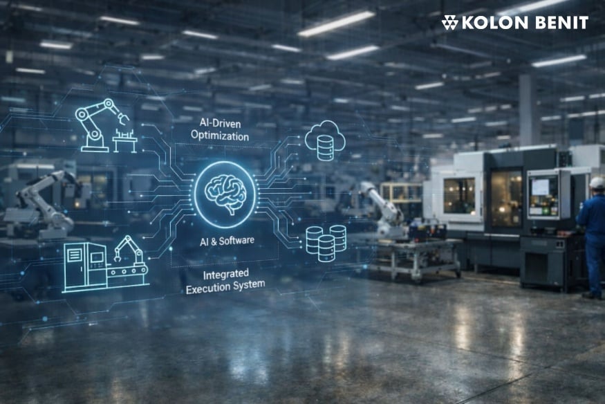 코오롱베니트가 2026년 자율제조 전환 중심의 제조 DX 역량을 강화한다.(코오롱베니트 제공)