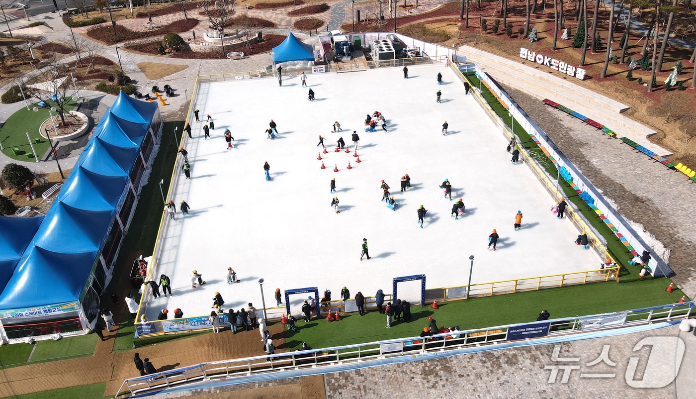 전남OK도민광장 야외 스케이트장 전경.(전남개발공사 제공. 재판매 및 DB금지) 2026.2.9/뉴스1