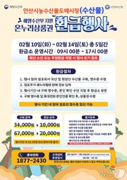 온누리상품권 환급행사 홍보 포스터.(안산시 제공)