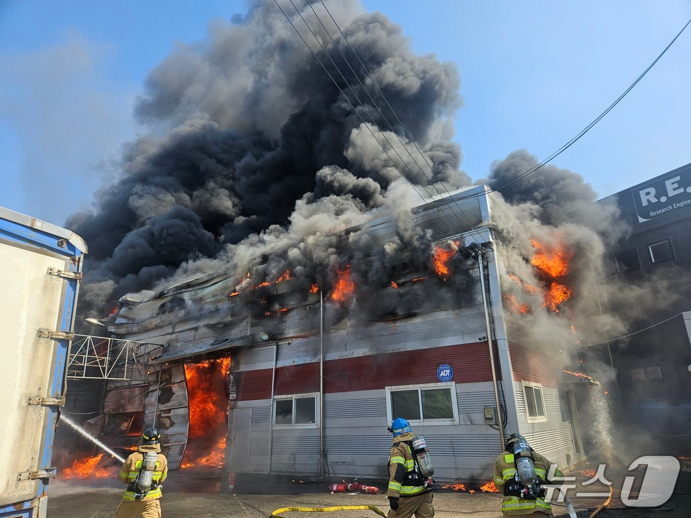 화재 현장.(경기도북부소방재난본부 제공. 재판매 및 DB 금지)/뉴스1