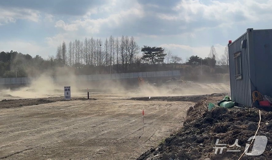 비산먼지를 다량 발생시키는 토목공사 현장.(부산시 제공. 재판매 및 DB금지)