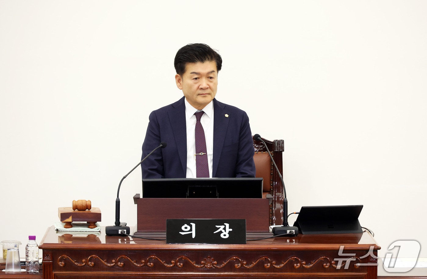 김동수 유성구의회 의장이 개회사를 하고 있다.(유성구의회 제공. 재판매 및 DB금지)/뉴스1