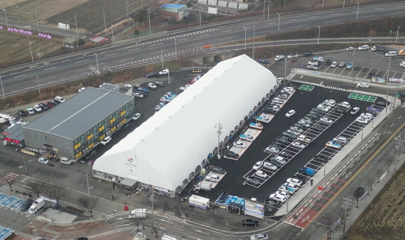 서천 임시 특화시장 전경.(군 제공. 재판매 및 DB금지)/뉴스1