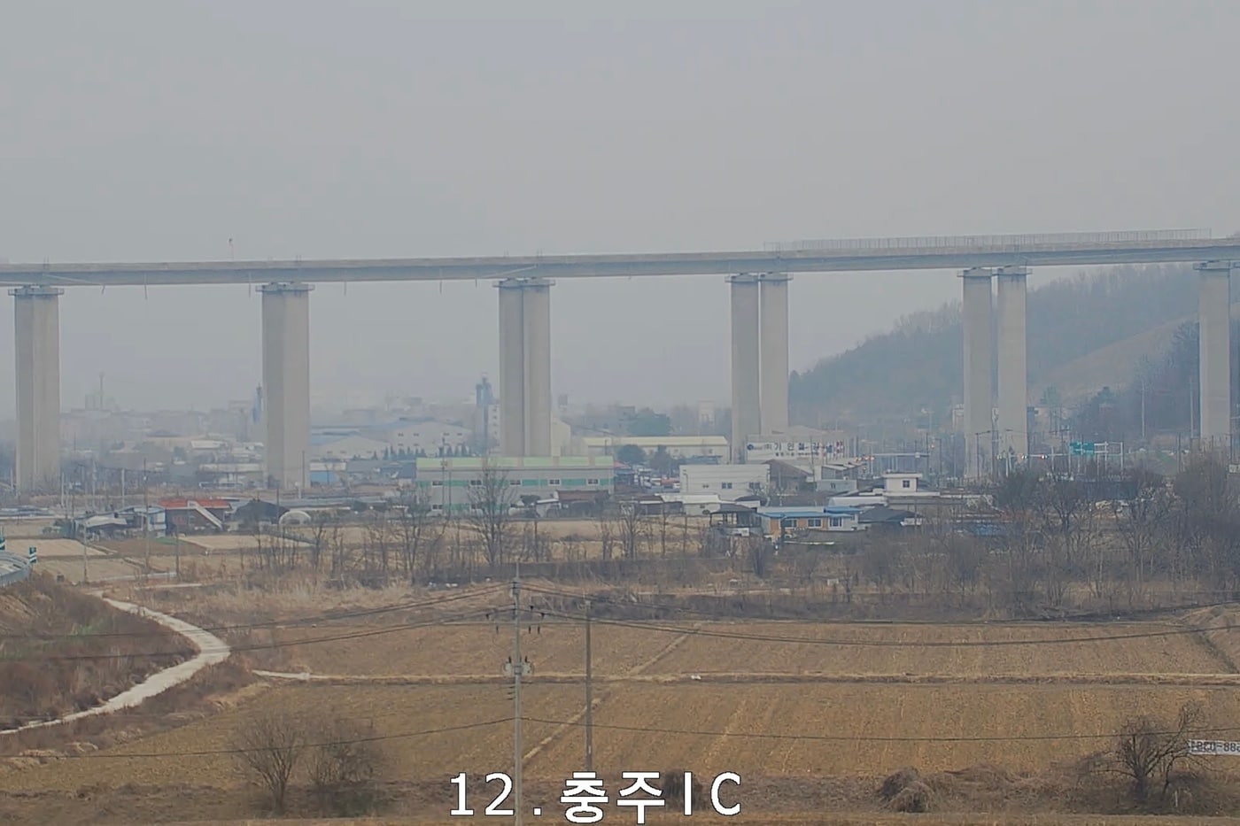 중부내륙고속도로 충주IC 인근.(충주시 스마트 시티 서비스 실시간 영상 캡처. 재판매 및 DB금지)