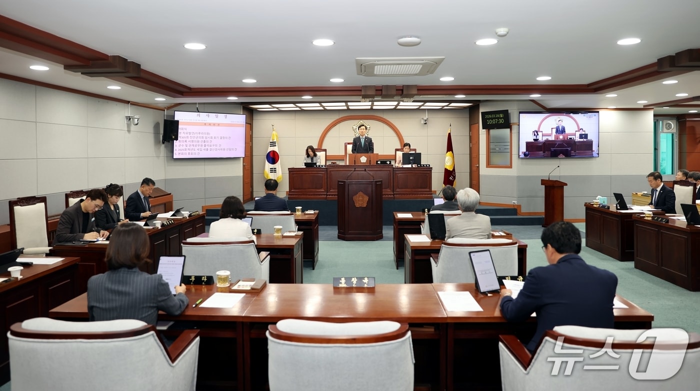 16일 전북 진안군의회기 제305회 임시회를 개회하고 19일까지 일정에 돌입했다.(의회제공, 재판매 및 DB금지)2026.3.16/뉴스1