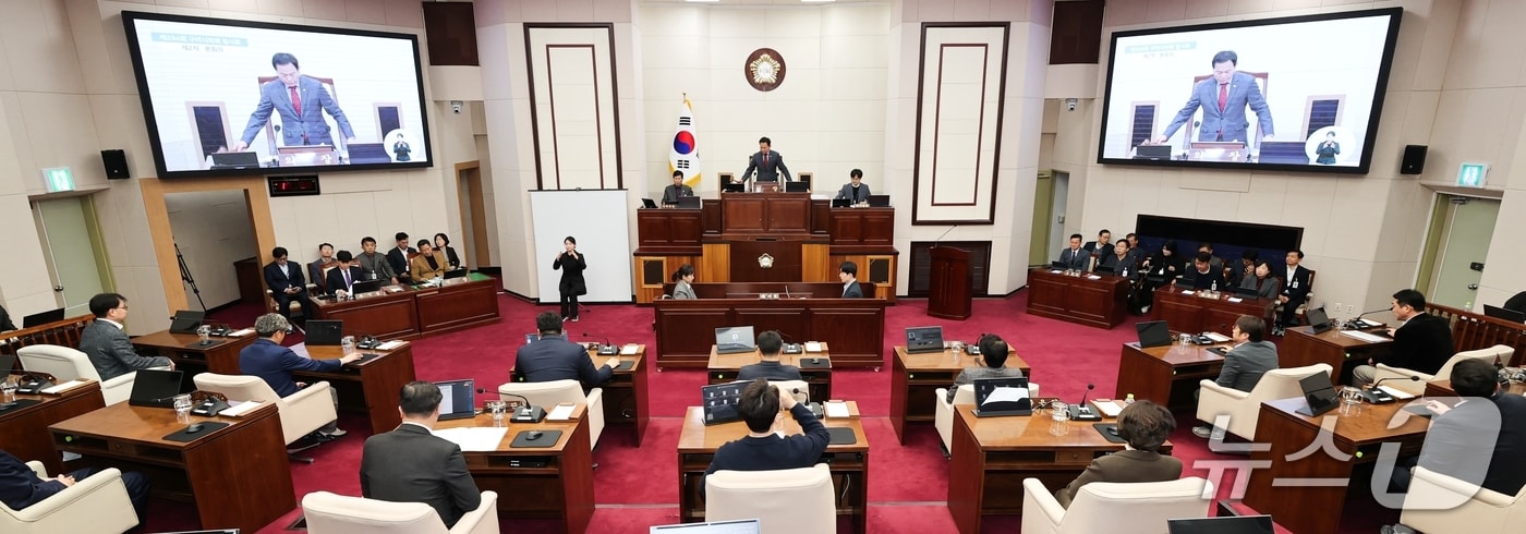 구미시의회 본회의장 모습.(구미시의회 제공. 재판매 및 DB금지)/뉴스1