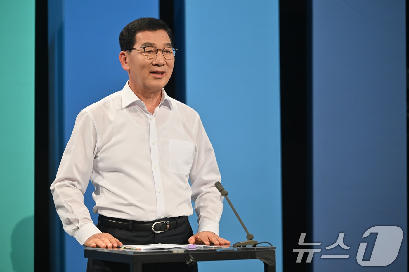 더불어민주당 전남광주통합특별시장 경선 후보인 신정훈 의원. 2026.3.18 ⓒ 뉴스1 김태성 기자