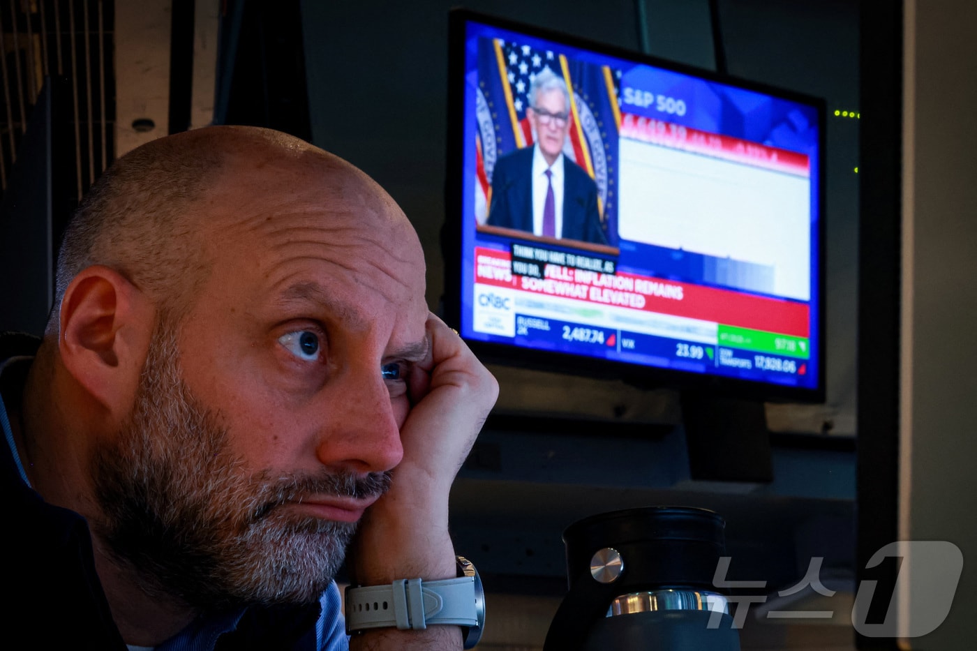 미증시의 한 트레이더. ⓒ 로이터=뉴스1