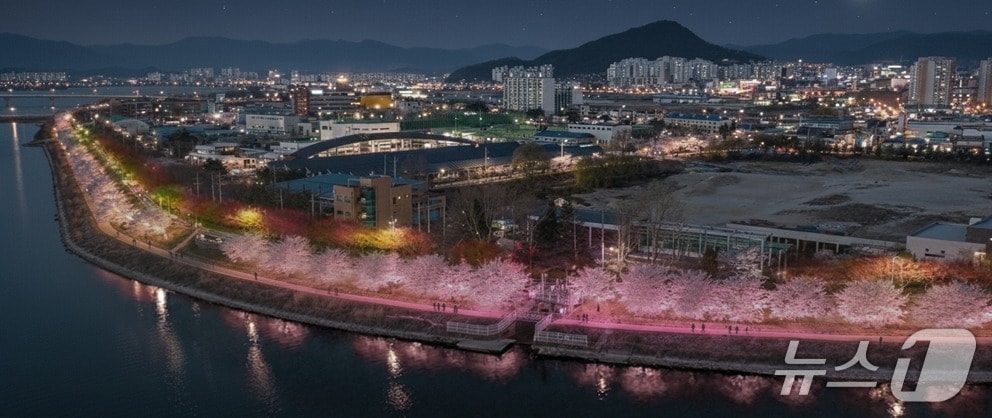 춘천 공지천 일원 야간경관 강화사업 조감도.(춘천시 제공, 재판매 및 DB금지)