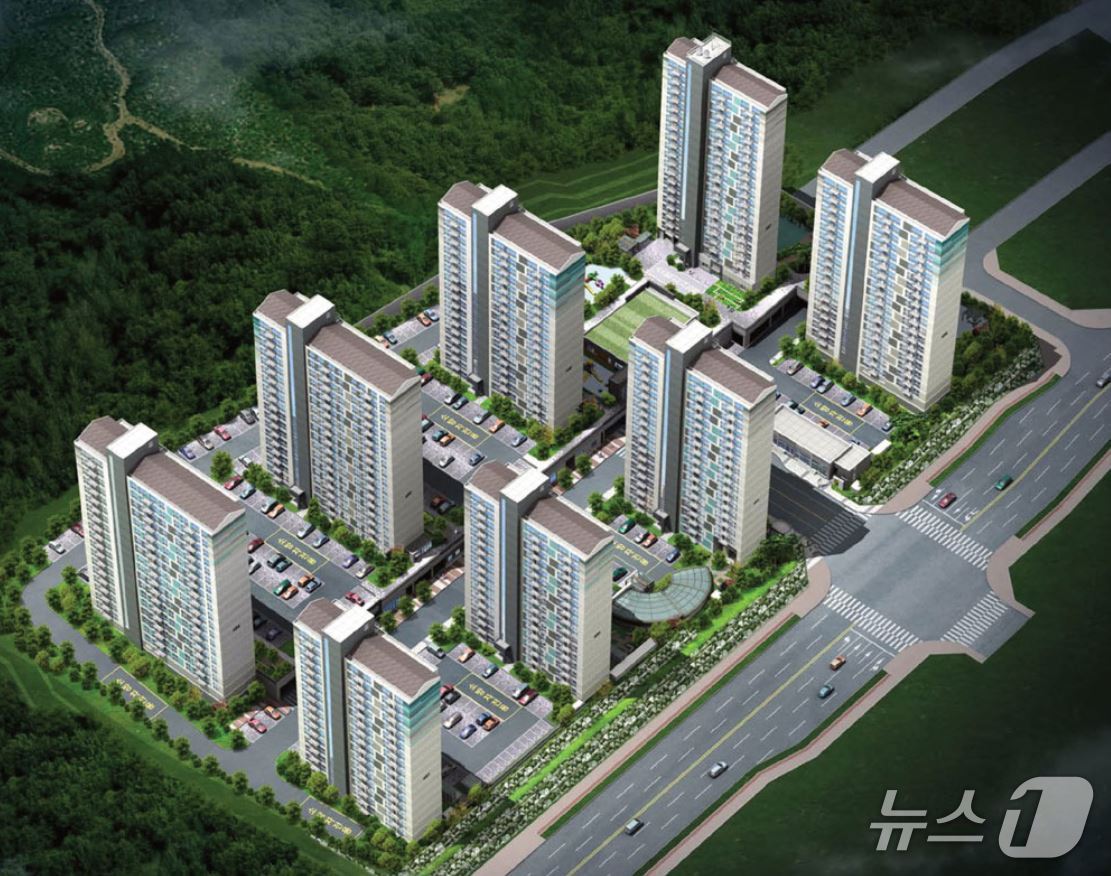 계룡대실4BL 영구임대주택 조감도 (계룡시 제공.재판매 및 DB금지)/뉴스1