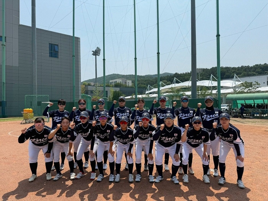 한국 여자 소프트볼 국가대표팀. (대한야구소프트볼협회 제공)