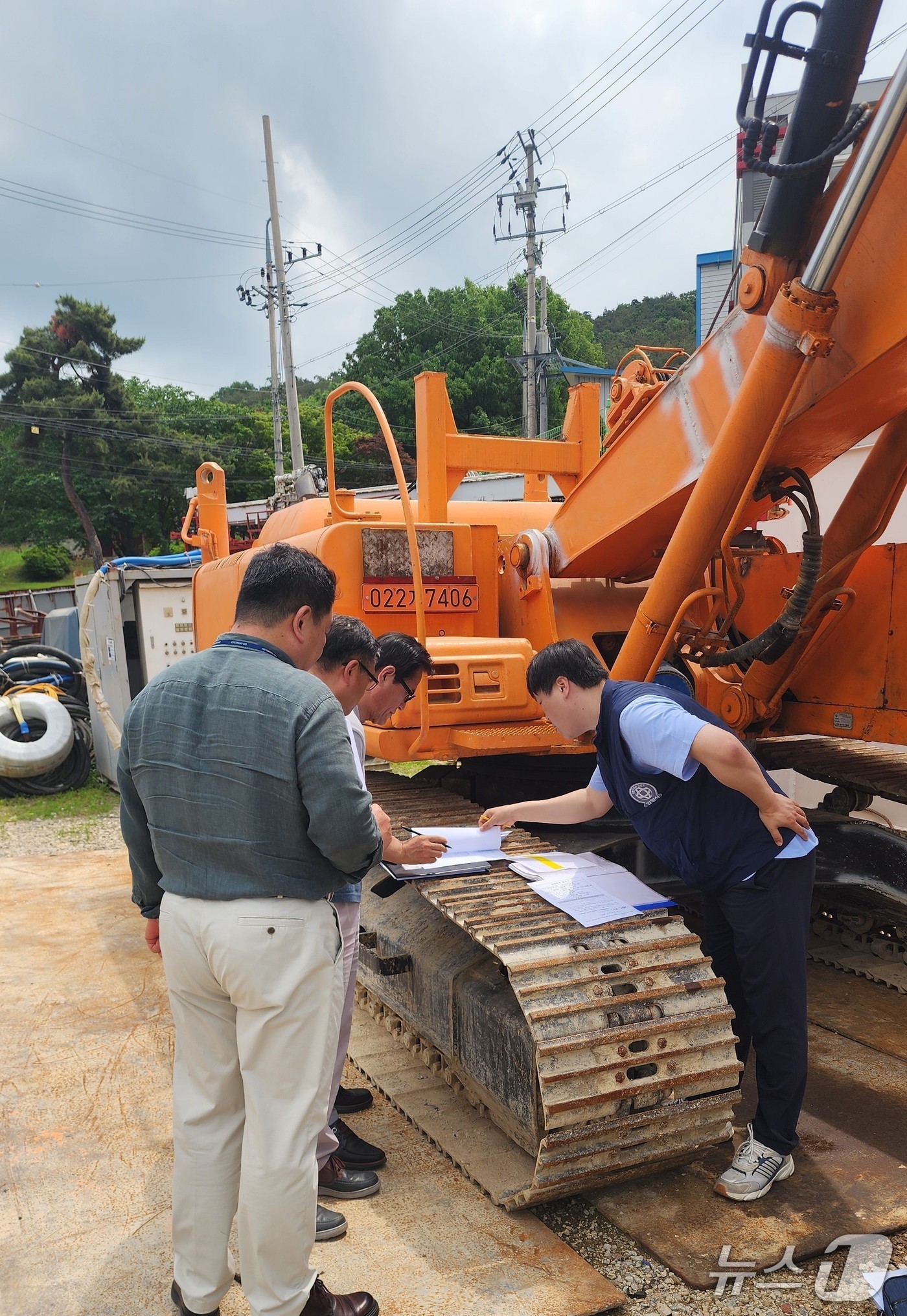 고액체납자 건설기계 공매 자료사진.(경기도 제공. 재판매 및 DB금지)