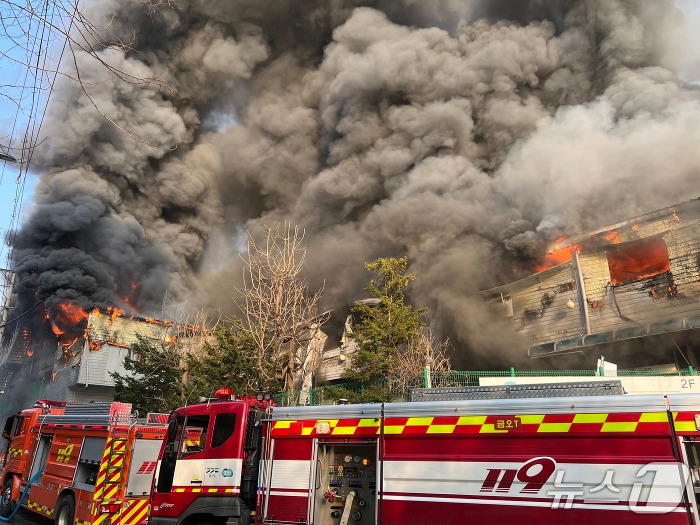 의정부 화재 현장.(경기도북부소방재난본부 제공. 재판매 및 DB 금지)/뉴스1