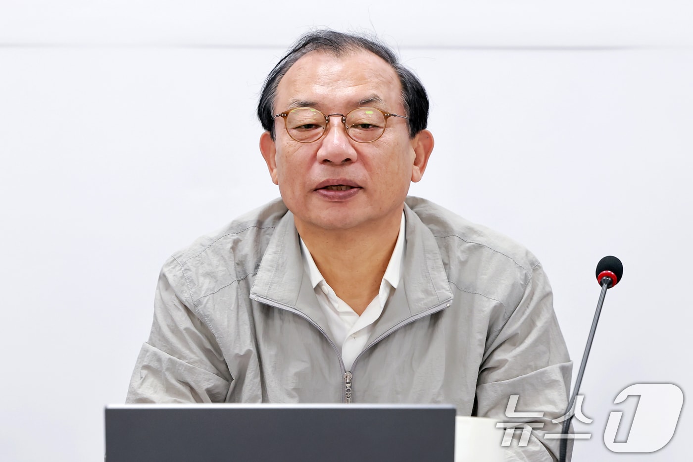 이정현 국민의힘 공천관리위원장이 22일 오후 서울 여의도 중앙당사에서 열린 전국동시지방선거 서울특별시장 후보자 면접에 참석해 인사말을 하고 있다. (공동취재) 2026.3.22 ⓒ 뉴스1 이승배 기자