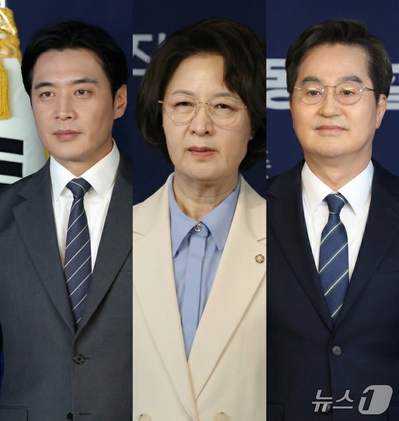 제9회 전국동시지방선거 더불어민주당 경기도지사 후보 예비경선을 통과한 한준호·추미애·김동연 후보.