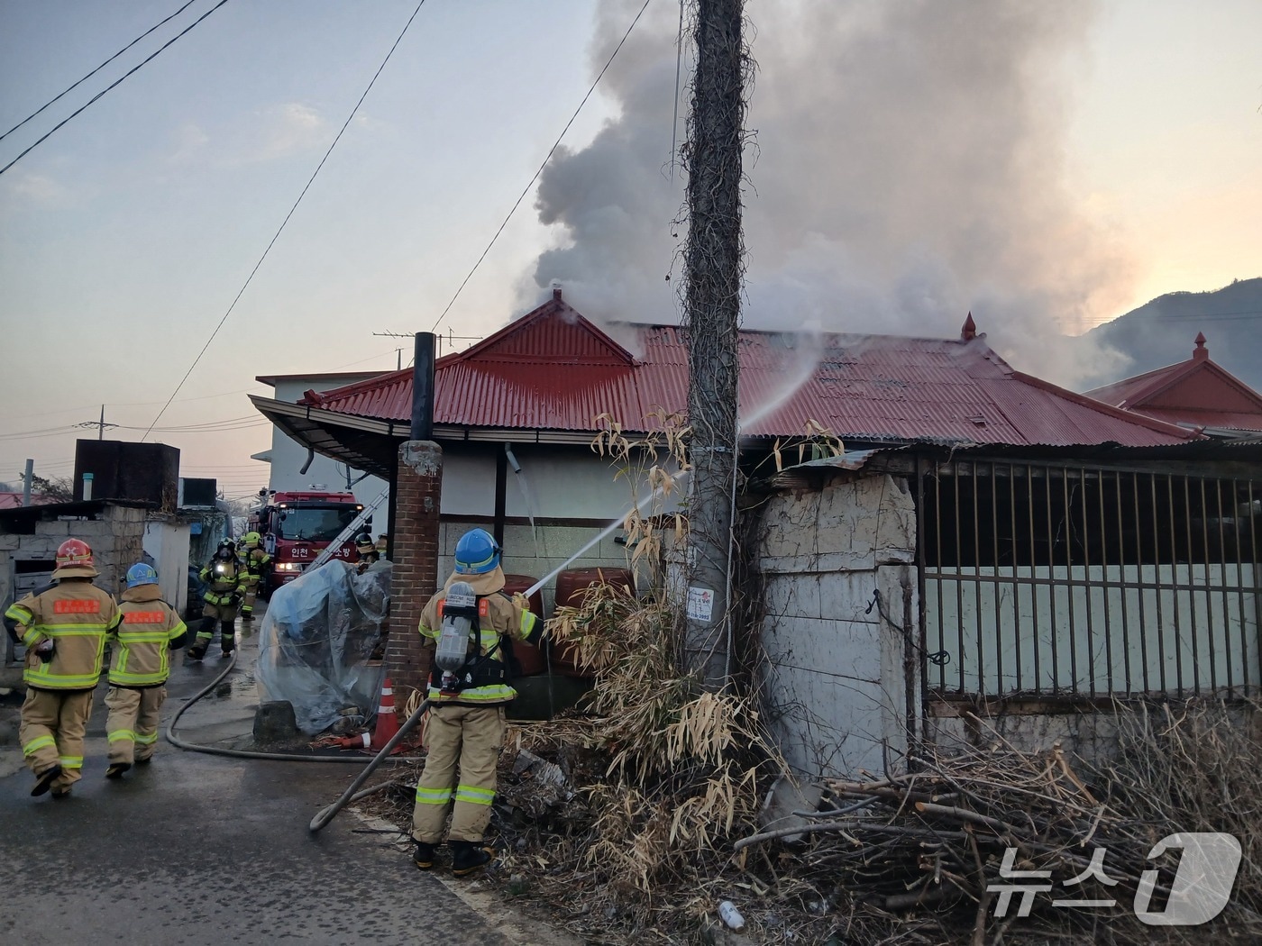화재현장(인천소방본부 제공/뉴스1)