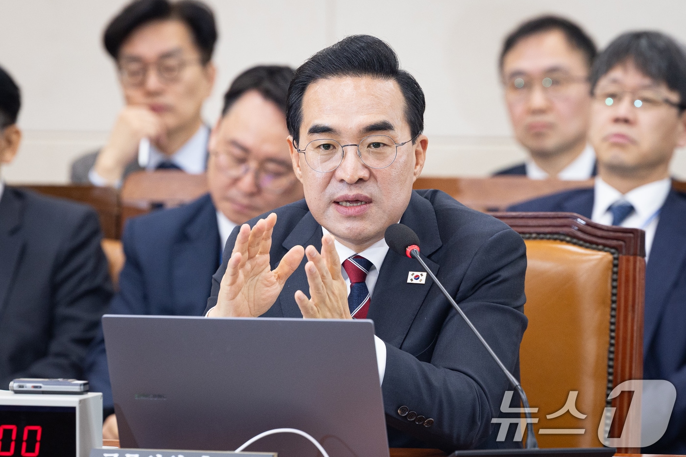 박홍근 기획예산처 장관 후보자가 23일 서울 여의도 국회에서 열린 인사청문회에 출석해 의원 질의에 답하고 있다. 2026.3.23 ⓒ 뉴스1 유승관 기자