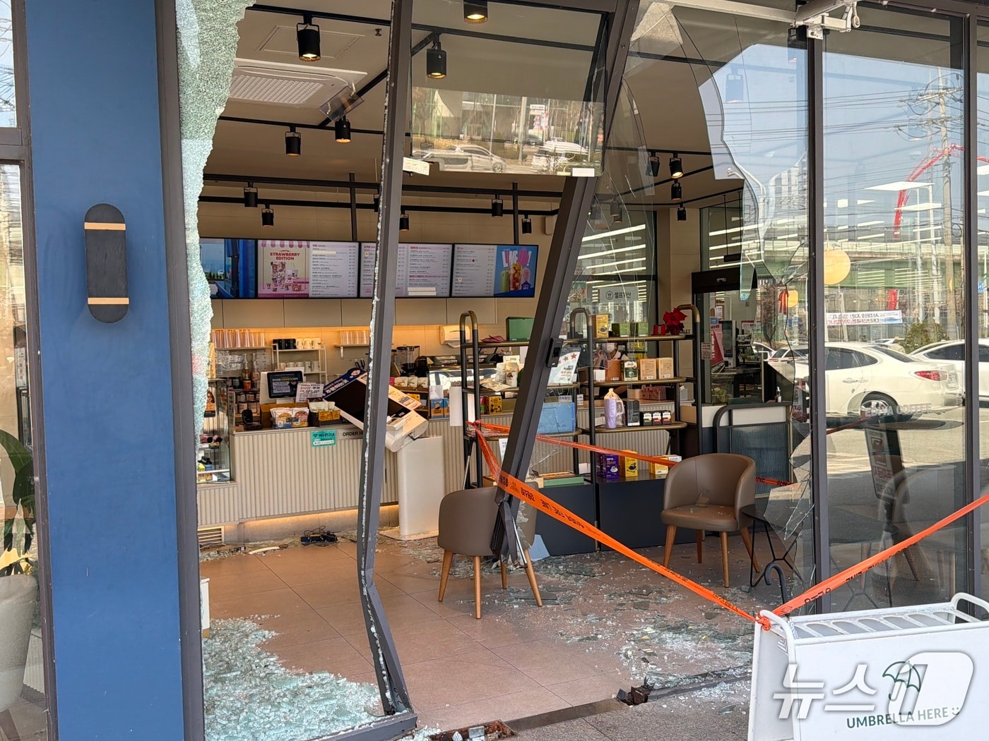 춘천 퇴계동 카페 사고 현장.2026.3.23 한귀섭 기자