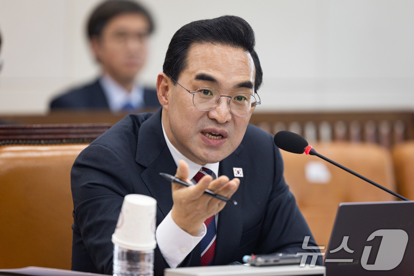 박홍근 기획예산처 장관 후보자가 23일 서울 여의도 국회에서 열린 인사청문회에 출석해 의원 질의에 답하고 있다. 2026.3.23 ⓒ 뉴스1 유승관 기자